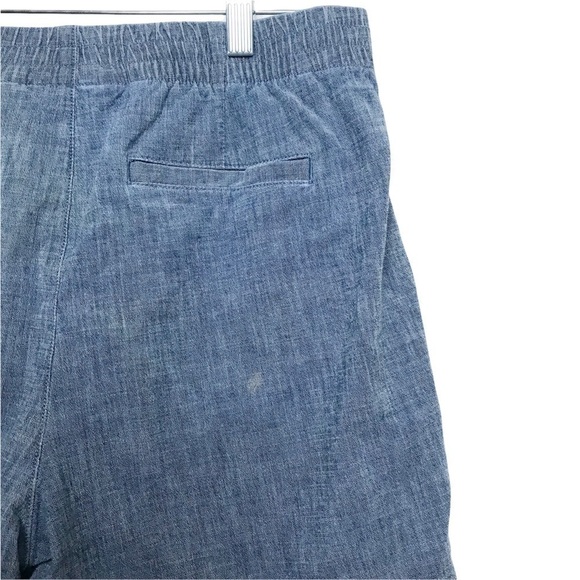 Lands End Blue Mid Rise Mom Shorts - Picture 10 of 11